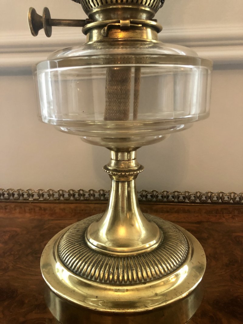 Antique 19th Century Victorian Brass Oil Lamp - Image 6